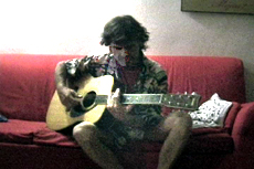 Video of Giacconi playing guitar